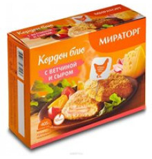 Кордон блю с ветчиной и сыром "Мираторг" 405гр